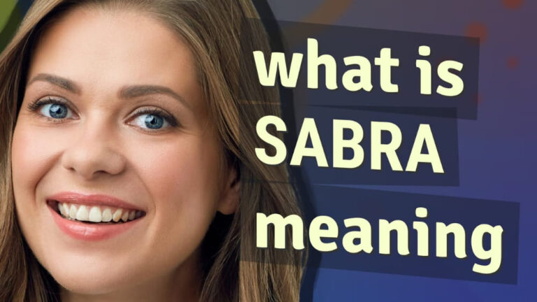 What does sabra mean in Hebrew