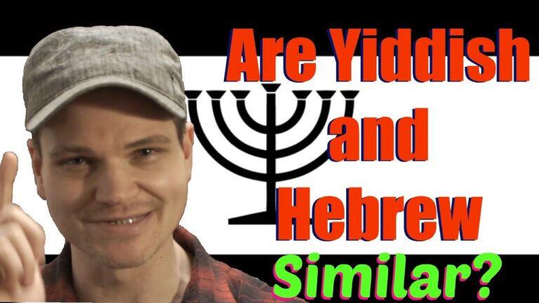 What is the difference between Yiddish and Hebrew