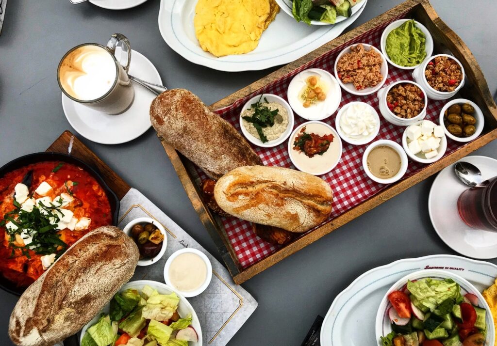 A typical Israeli breakfast. Photo Tanya Pashaev