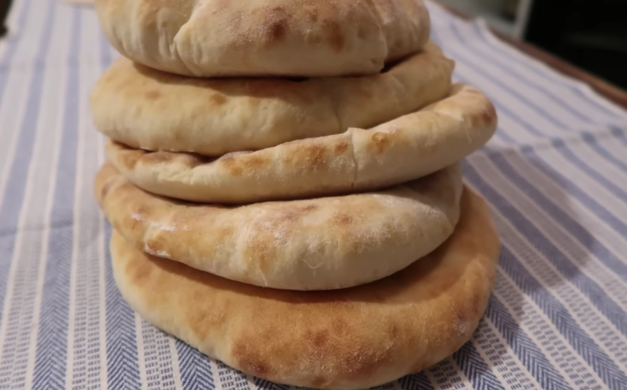 Pita bread is originally from the Middle East