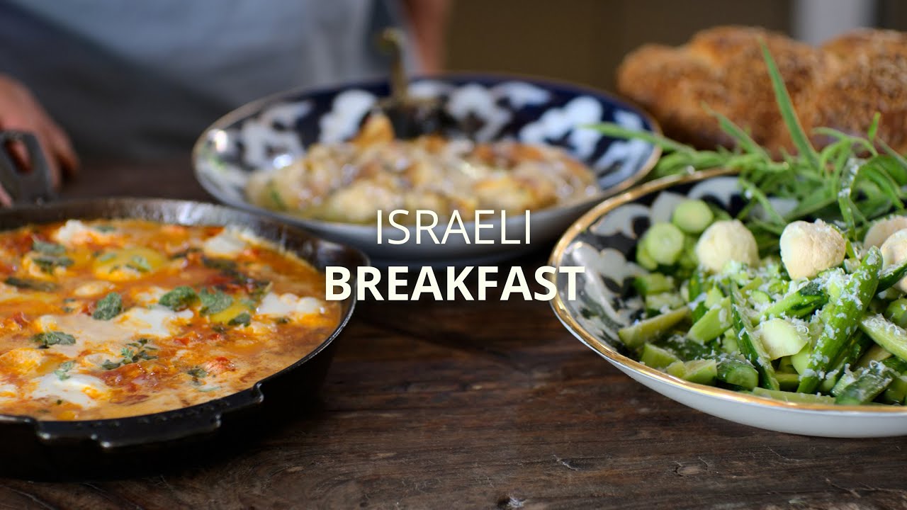 Typical israeli breakfast