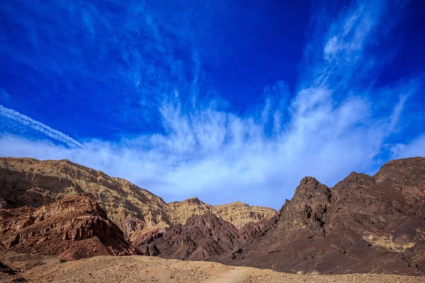 The mountains of Eilat gorges and breathtaking colors