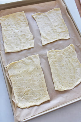 Fresh matzah dough